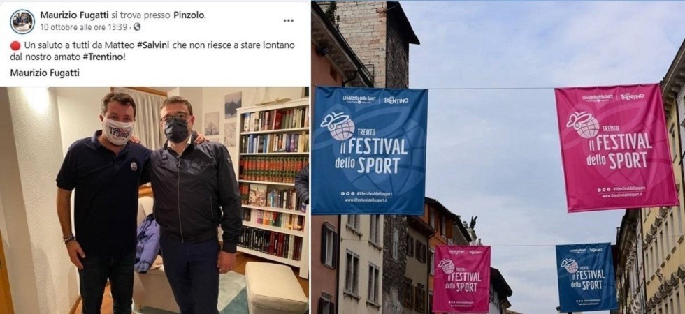 A Fugatti sfugge'' il Festival dello Sport a Milano ma non Salvini a Pinzolo